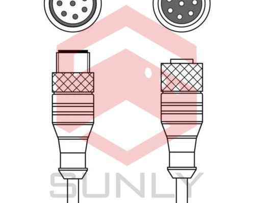 Dây cáp kết nối CB-M12-2000E-8TP