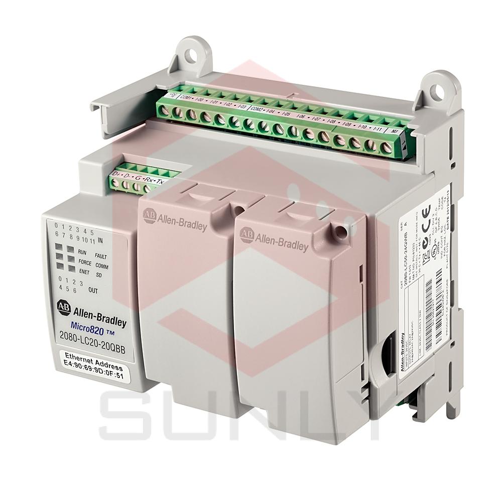 Allen Bradley PLC Micro 820 2080 LC20 20QWB