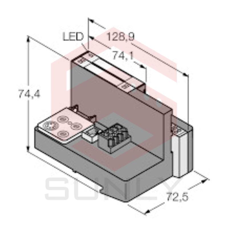 Bộ lập trình cho Ethernet Modbus/TCP trong IP20 TI-BL20-PG-EN-2