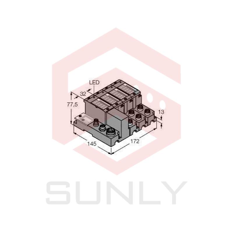 Bộ lập trình cho PROFIBUS-DP trong IP67 TI-BL67-PG-DP-6