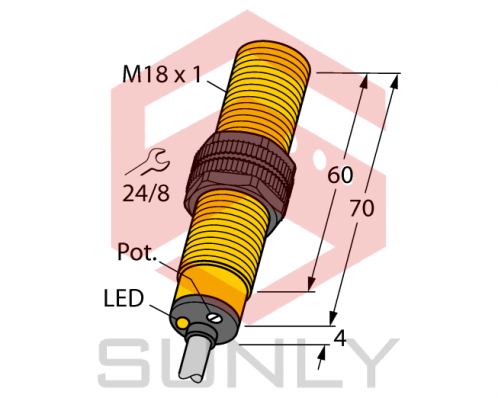 Cảm biến điện dung Turck 1542595 BC5-S18-AP6X