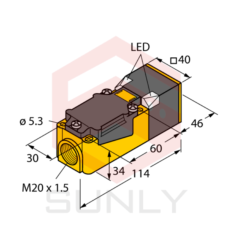 Cảm biến khoảng cách cảm ứng Turck 1540811 NI75U-CP80-VN4X2/S10