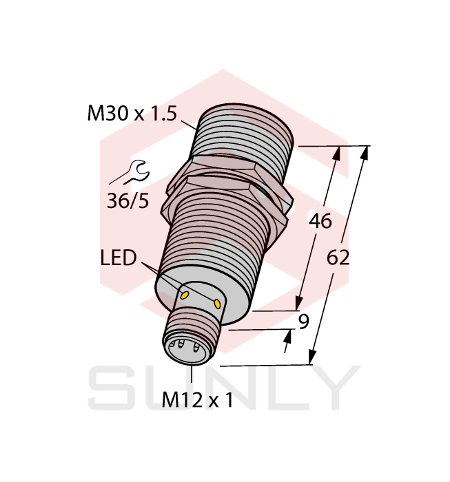 Cảm biến khoảng cách cảm ứng Turck BI15U-EM30WD-AN6X-H1141