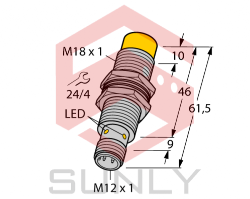 Cảm biến khoảng cách cảm ứng Turck BI15U-EM30WD-VP44X-H1141
