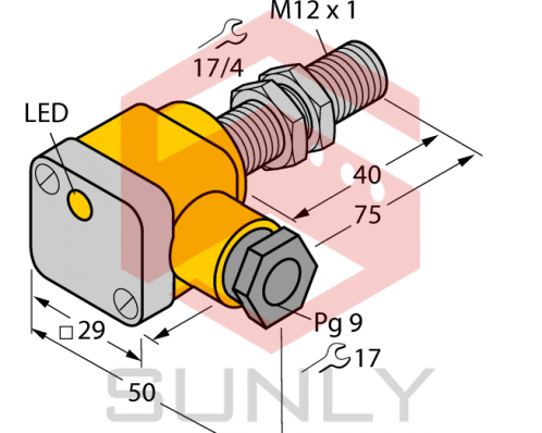 Cảm biến khoảng cách cảm ứng Turck BI3U-EG12SK-AP6X