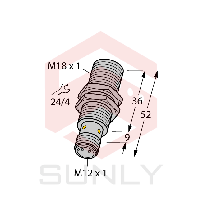 Cảm biến khoảng cách cảm ứng Turck BI8U-EM18WD-AN6X-H1141