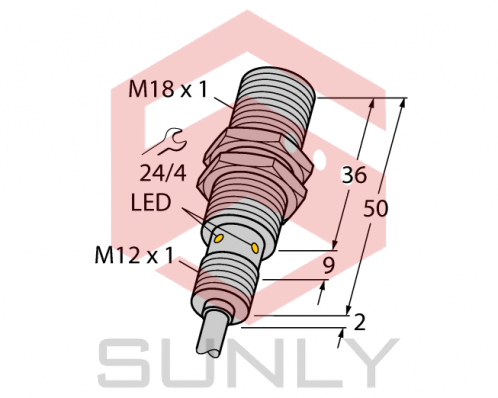 Cảm biến khoảng cách cảm ứng Turck BI8U-MT18-AN6X