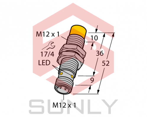 Cảm biến khoảng cách cảm ứng Turck NI10U-EM12-AN6X-H1141