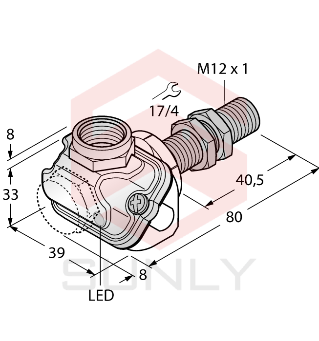 Cảm biến khoảng cách cảm ứng Turck NI10U-EM12WDTC-AP6X
