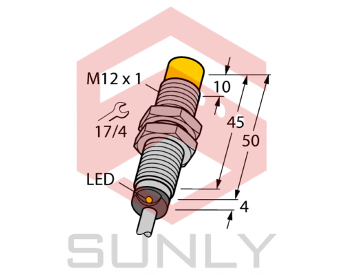 Cảm biến khoảng cách cảm ứng Turck NI10U-M12-AP6X 7M