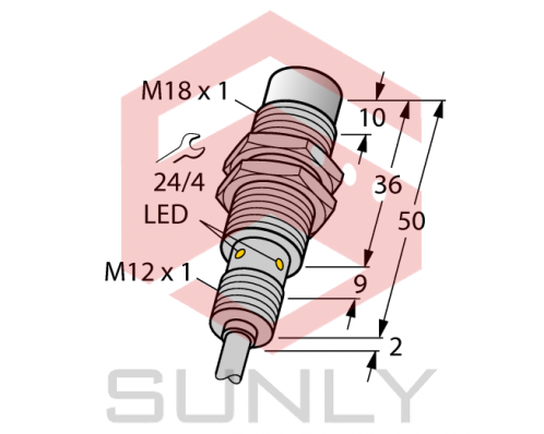 Cảm biến khoảng cách cảm ứng Turck NI15U-EM18WD-AN6X