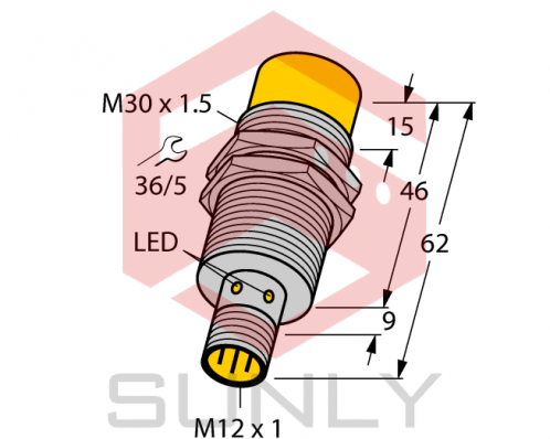 Cảm biến khoảng cách cảm ứng Turck NI30U-M30-VN44X-H1141