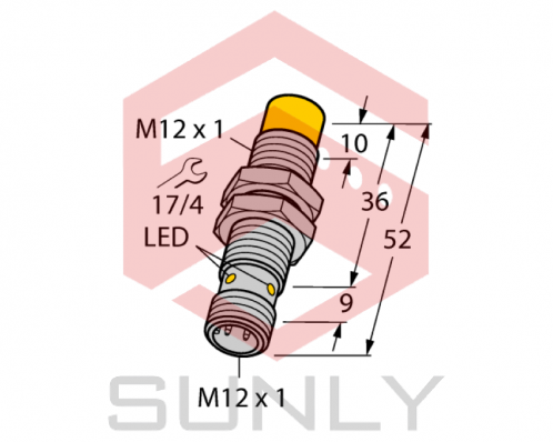 Cảm biến khoảng cách cảm ứng Turck NI4-EM12D-AP6/S120