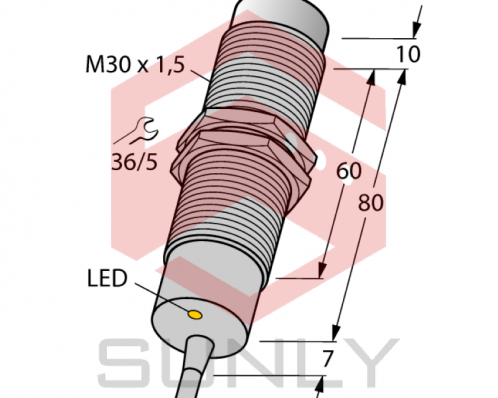 Cảm biến khoảng cách cảm ứng Turck NI50U-CK40-VP4X2/S105 10M