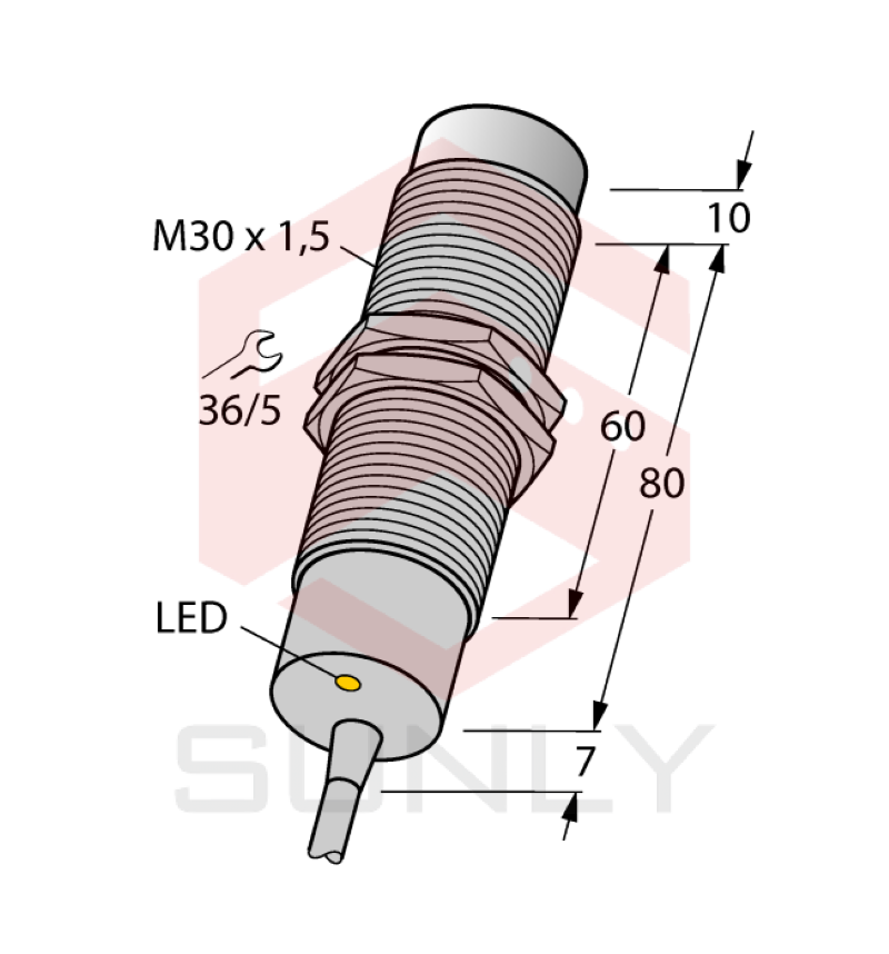 Cảm biến khoảng cách cảm ứng Turck NI50U-CK40-VP4X2/S105 10M