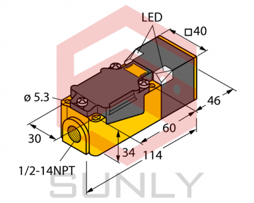Cảm biến khoảng cách cảm ứng Turck NI50U-QV40-AP6X2-H1141/F3