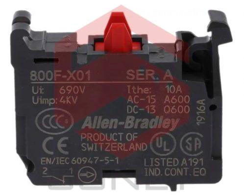 Contact Block Allen Bradley 800F X01