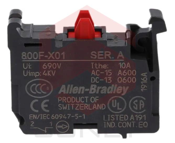 Contact Block Allen Bradley 800F X01