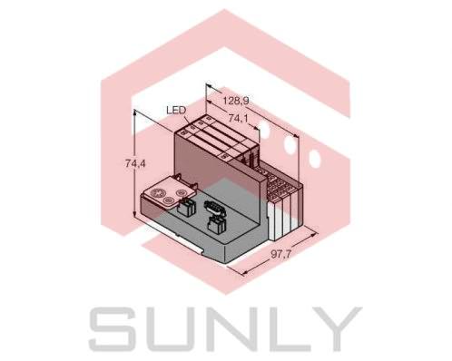 Economy Set for Profibus DPV1 in IP20 TI-BL20-E-DPV1-6