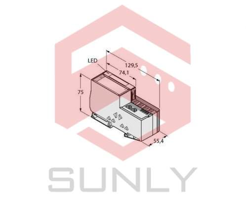 Economy Set for Simple I/O Communication via CANopen in IP20 TI-BL20-E-CO-S-2
