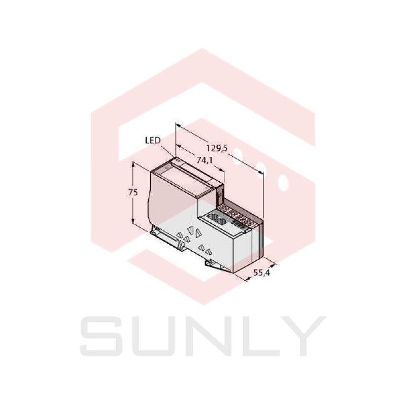 Economy Set for Simple I/O Communication via CANopen in IP20 TI-BL20-E-CO-S-2