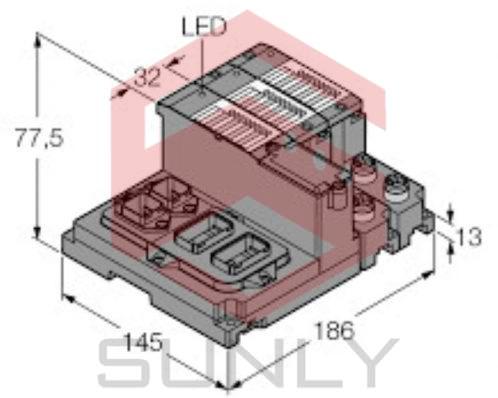 Profinet Set (AIDA, copper) in IP67 TI-BL67-PN-AC-S-6