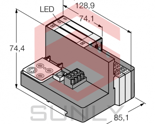 Programmable Set for Ethernet Modbus/TCP in IP20 TI-BL20-PG-EN-S-4