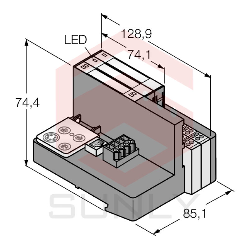 Programmable Set for Ethernet Modbus/TCP in IP20 TI-BL20-PG-EN-S-4