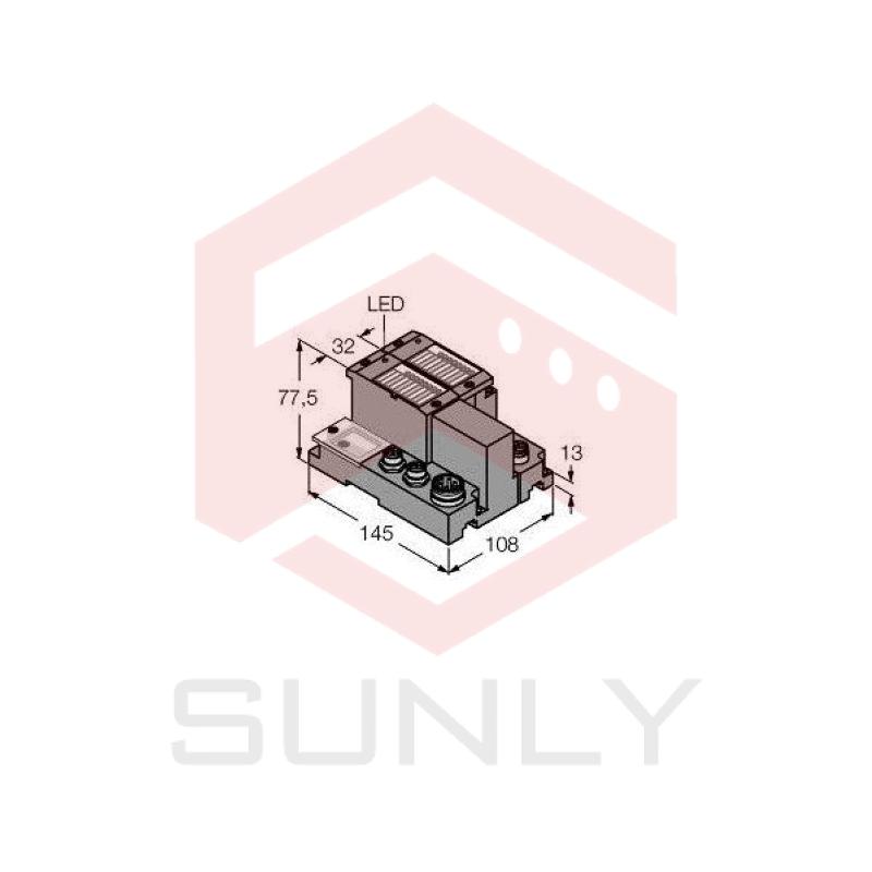 Programmable Set for Simple I/O Communication via Decentralized Periphery in IP67 TI-BL67-PG-DP-S-2