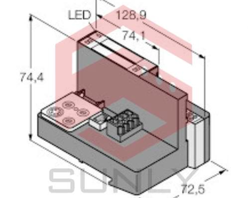 Programmable Set for Simple I/O Communication via Ethernet/IP in IP20 TI-BL20-PG-EIP-S-2
