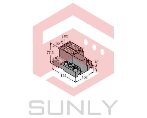 Programmable Set for Simple I/O Communication via Ethernet/IP in IP67 TI-BL67-PG-EIP-S-2