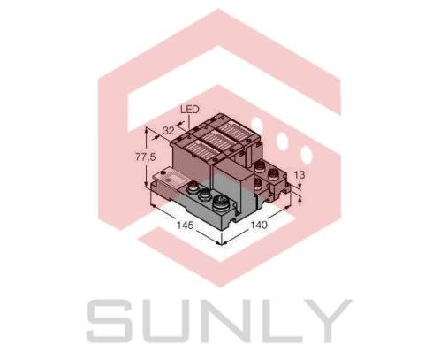 Programmable Set for Simple I/O Communication via Ethernet/IP in IP67 TI-BL67-PG-EIP-S-4