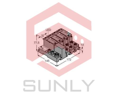 Programmable Set for Simple I/O Communication via Ethernet/IP in IP67 TI-BL67-PG-EIP-S-6