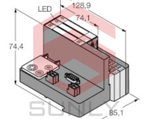 Set for Profibus DPV1 in IP20 TI-BL20-DPV1-S-4