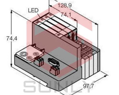Set for Profibus DPV1 in IP20 TI-BL20-DPV1-S-6