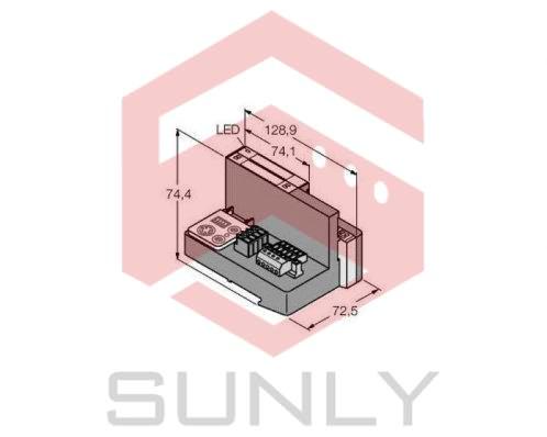 Set for Simple I/O Communication via DeviceNet in IP20 TI-BL20-DN-S-2