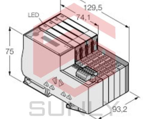 Set for Simple I/O Communication via DeviceNet in IP20TI-BL20-DN-S-8