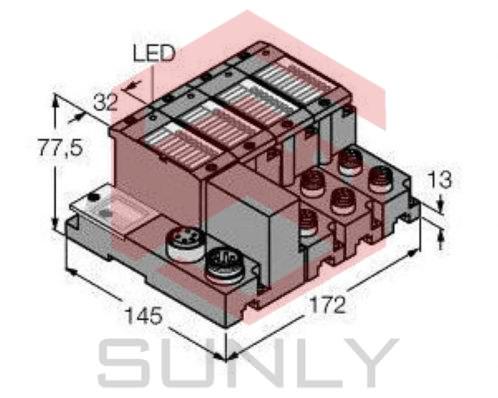 Set for Simple I/O Communication via DeviceNet in IP67 TI-BL67-DN-S-6
