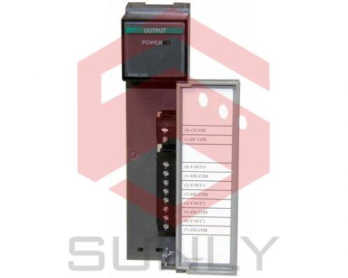 The Allen-Bradley 1746-NO4V SLC 500 Analog Output Module