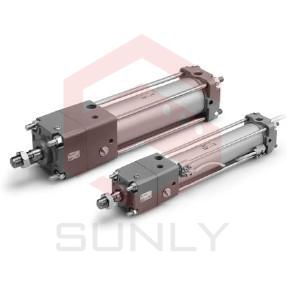 Xi lanh SMC có khóa tác động kép thanh đơn seri CNA2