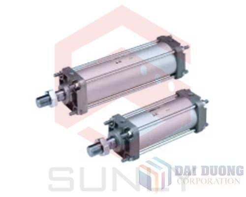 Xi lanh khí SMC tác động kép thanh đơn seri JMB