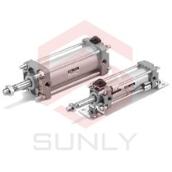 Xi lanh khóa cuối SMC sê-ri CBA2 tiêu chuẩn, chịu nhiệt seri CBA2