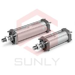 Xi lanh khí SMC tác động kép thanh đơn seri JMB