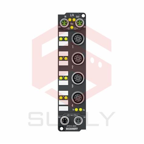 EP3314-0002 | Hộp EtherCAT, đầu vào analog 4 kênh, nhiệt độ, cặp nhiệt, 16 bit, M12