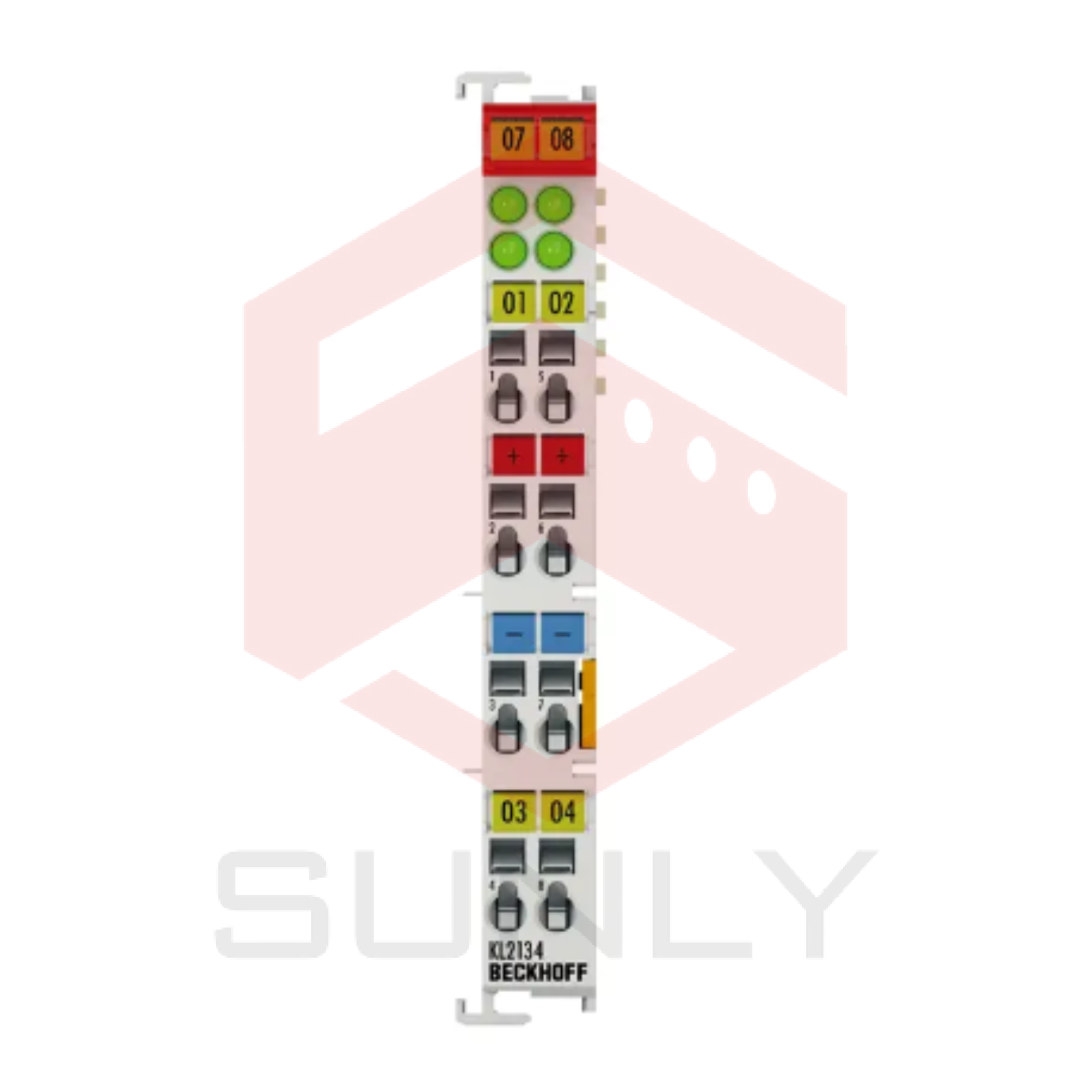 KL2134 | Terminal Bus, 4 kênh đầu ra kỹ thuật số, 24 V DC, 0.5 A, bảo vệ ngược điện áp