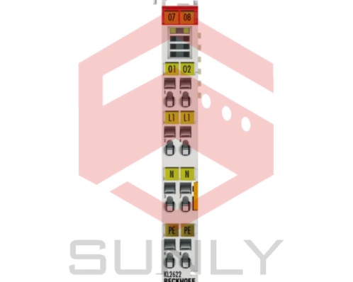 KL2622 | Terminal Bus, đầu ra có 2 kênh relay, 230 V AC, 30 V DC, 5 A, không có liên lạc nguồn điện