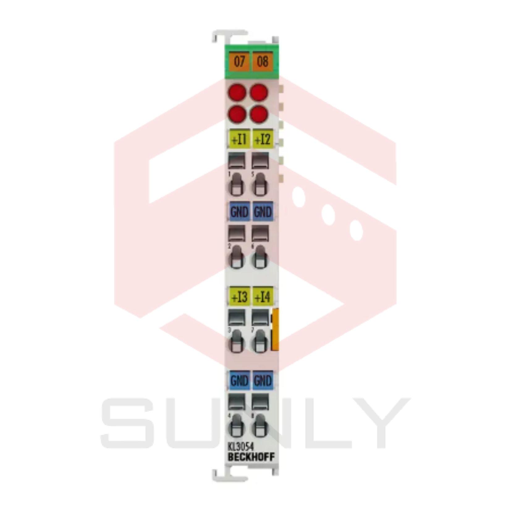 KL3054 | Bus Terminal, Đầu Vào Analog 4 Kênh, Dòng Điện, 4…20 mA, 12 bit, Đầu Cuối Đơn