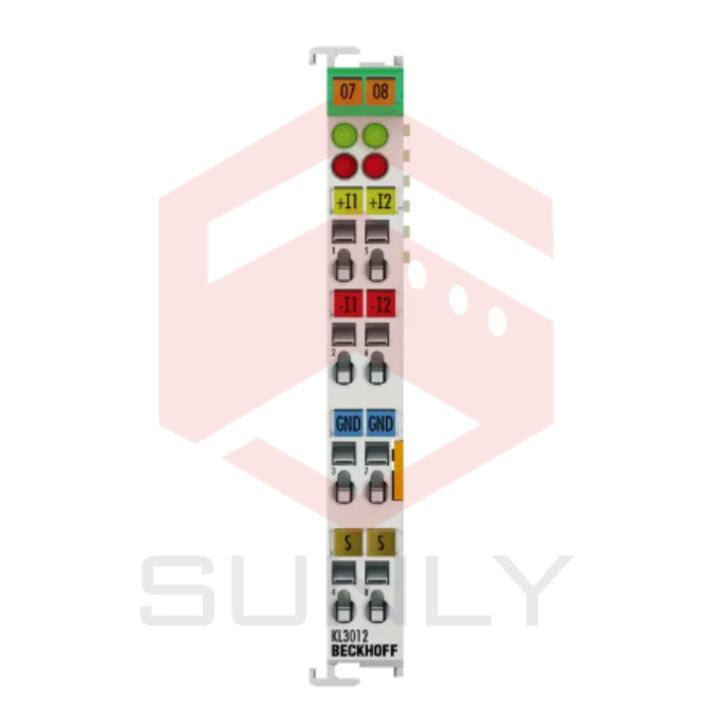 KL3012 | Bus Terminal, đầu vào tín hiệu analog, 2 kênh, dòng điện, 0…20 mA, 12 bit, nối cách điện