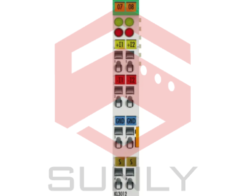 KL3012 | Bus Terminal, đầu vào tín hiệu analog, 2 kênh, dòng điện, 0…20 mA, 12 bit, nối cách điện