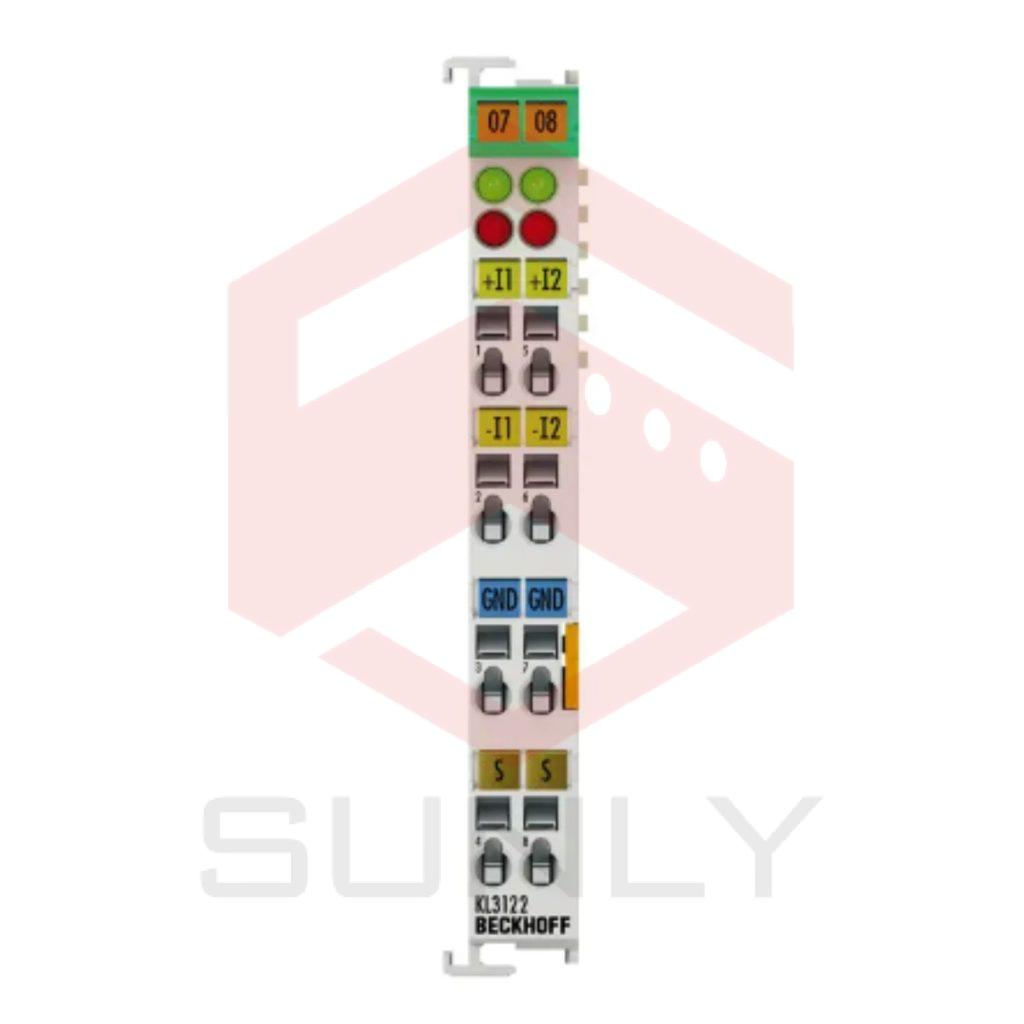KL3122 | Bus Terminal, đầu vào analog 2 kênh, dòng điện, 4…20 mA, 16 bit, chênh lệch